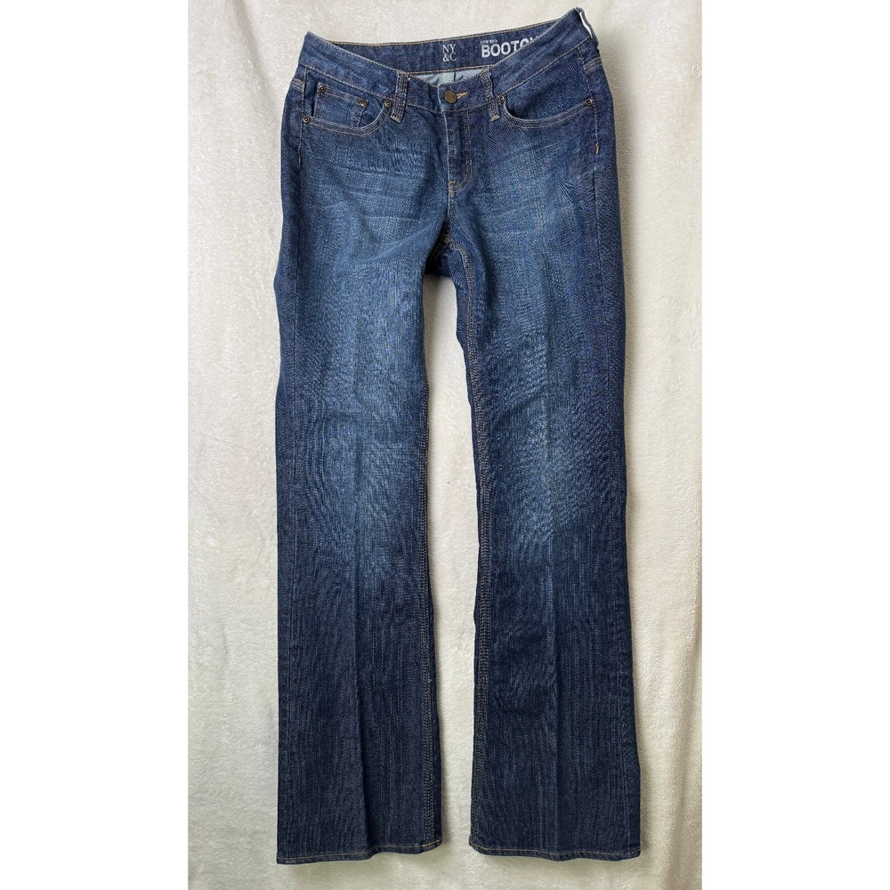 NY & Co Curvy Bootcut Low Rise Jeans Denim Size 6